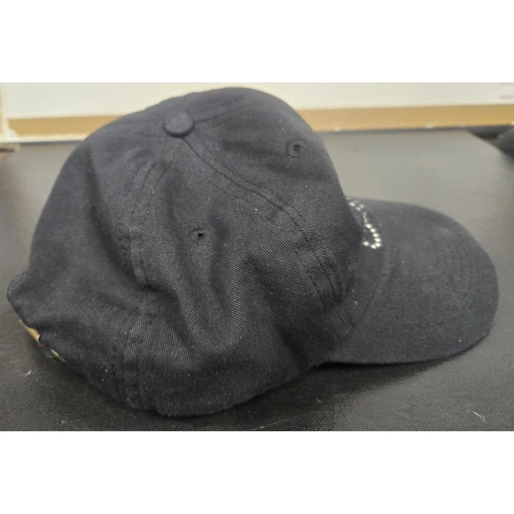 Selena Quintanilla Bling Lettering Logo Black Strapback Dad Hat Cap Adjustable